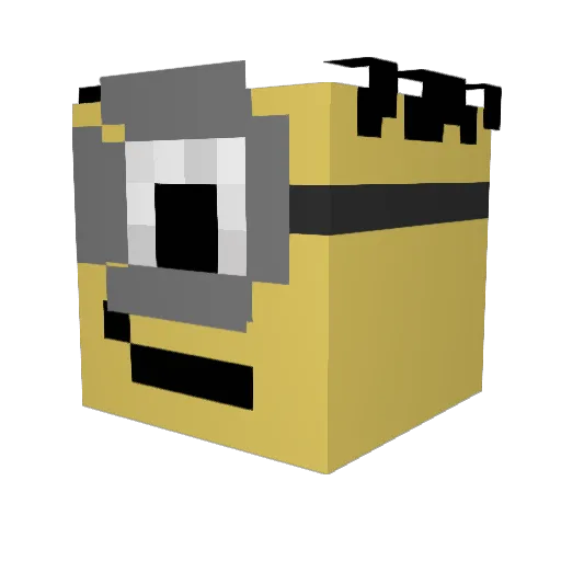 superJamal1000 Minecraft avatar head, 3D render