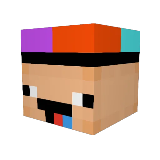 superKittenGamer Minecraft avatar head, 3D render