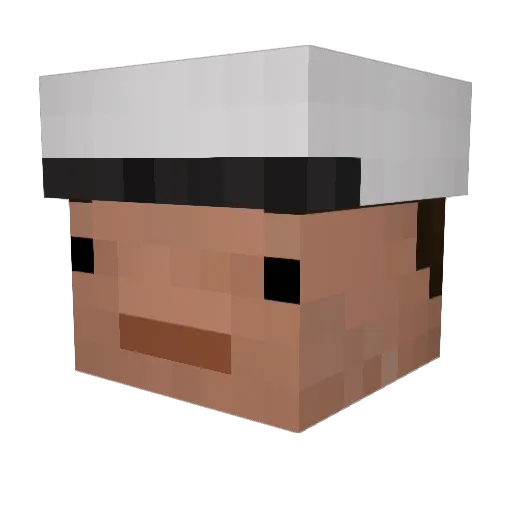 superMILKMAN24 Minecraft avatar head, 3D render