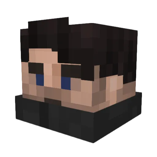 superSLL2 Minecraft avatar head, 3D render