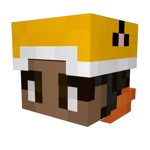 superTheKid Minecraft avatar head, 3D render