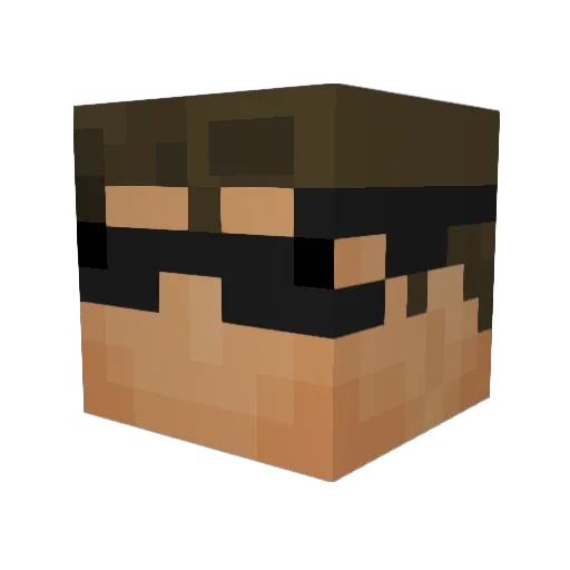 superWBboy2002 Minecraft avatar head, 3D render