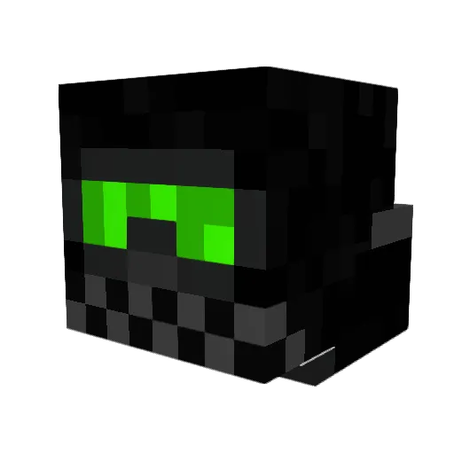 super_asassin Minecraft avatar head, 3D render
