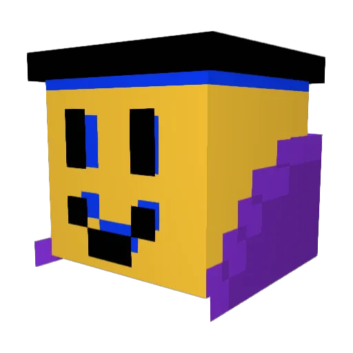 super_block_king Minecraft avatar head, 3D render