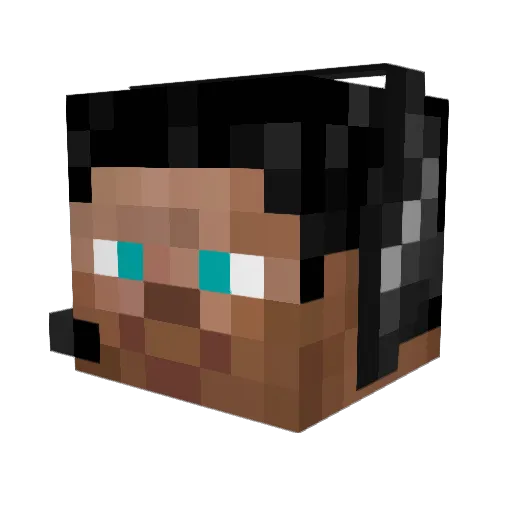 super_coco Minecraft avatar head, 3D render