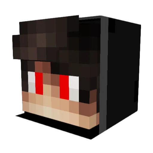 super_dynamite Minecraft avatar head, 3D render