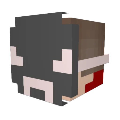 super_firego Minecraft avatar head, 3D render