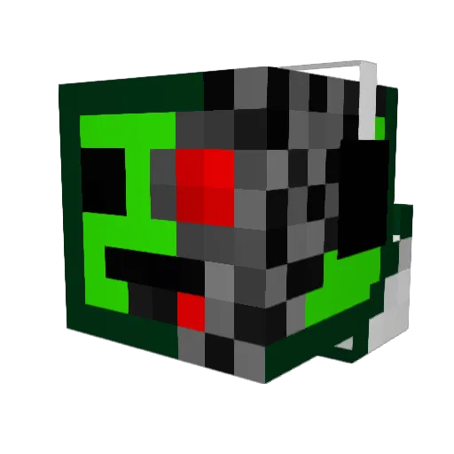super_kroz Minecraft avatar head, 3D render