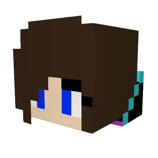 superabbie1 Minecraft avatar head, 3D render
