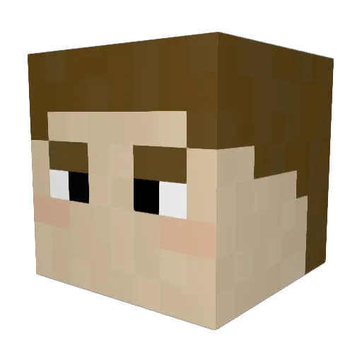 superalpha360 Minecraft avatar head, 3D render