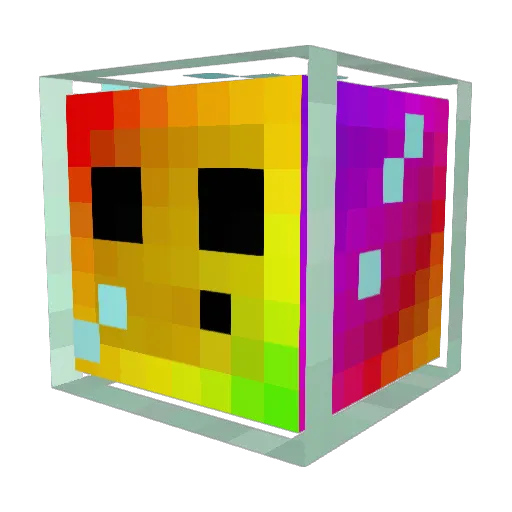superaya Minecraft avatar head, 3D render