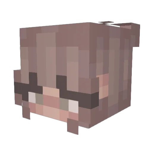 superbadghost Minecraft avatar head, 3D render