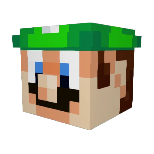 superballoonboy Minecraft avatar head, 3D render