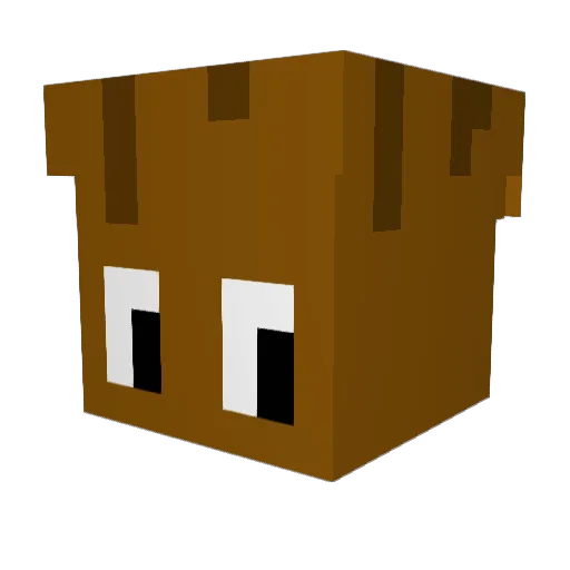 superbaum1 Minecraft avatar head, 3D render