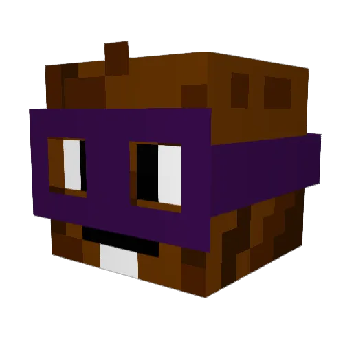 superbeaver66 Minecraft avatar head, 3D render