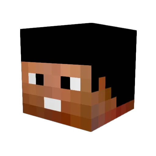 superbibounet Minecraft avatar head, 3D render
