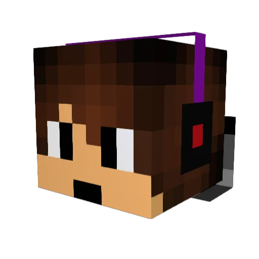 superbuilder7602 Minecraft avatar head, 3D render