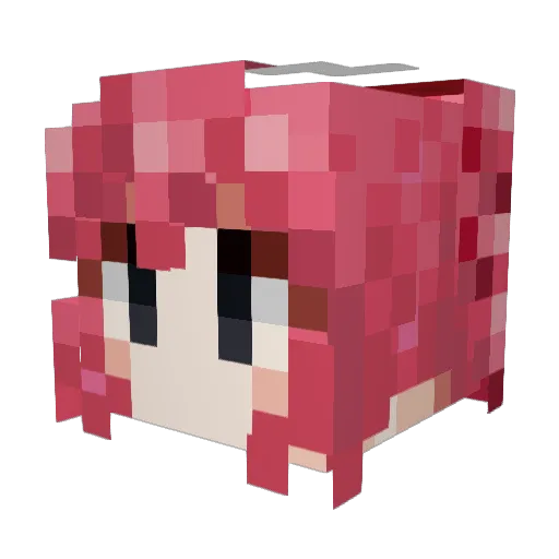 supercarlock Minecraft avatar head, 3D render