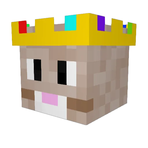 supercatD Minecraft avatar head, 3D render