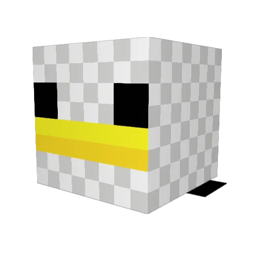 superchicken04 Minecraft avatar head, 3D render