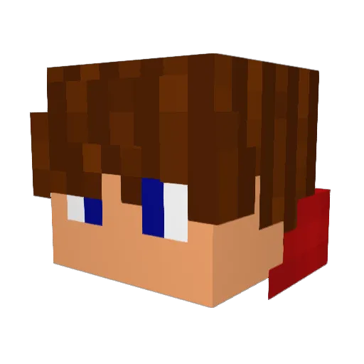 supercoffee Minecraft avatar head, 3D render