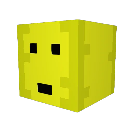 supercomputer185 Minecraft avatar head, 3D render