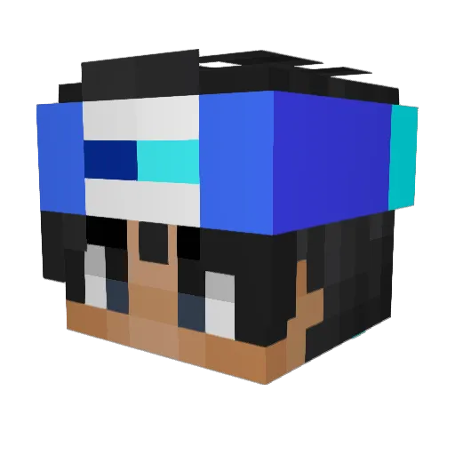 supercoolblaze10 Minecraft avatar head, 3D render