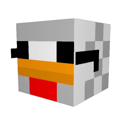 supercoolgameman Minecraft avatar head, 3D render