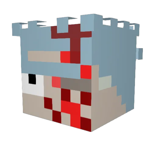 supercoolmod Minecraft avatar head, 3D render