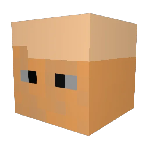 supercreep161 Minecraft avatar head, 3D render