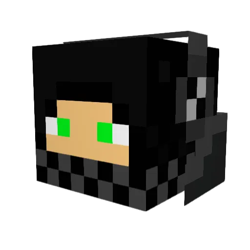 superdeniz Minecraft avatar head, 3D render