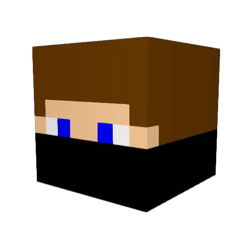 superdib Minecraft avatar head, 3D render