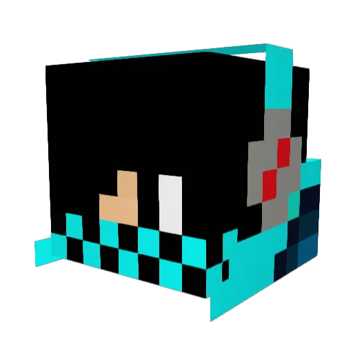 superdonnie7 Minecraft avatar head, 3D render