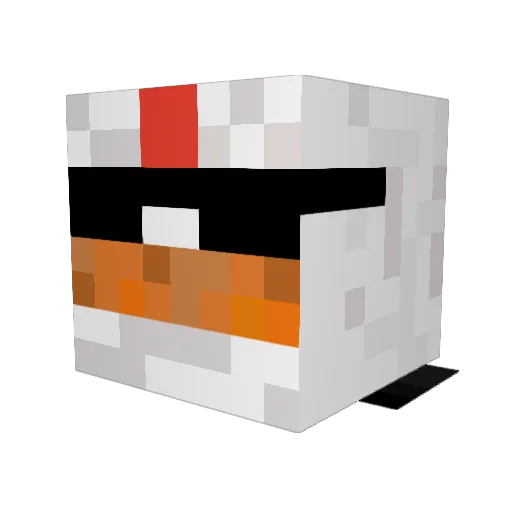 superduck46 Minecraft avatar head, 3D render