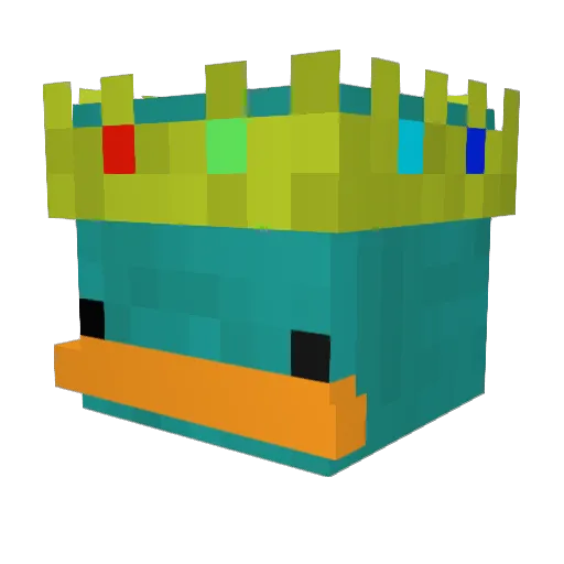 superduperprut Minecraft avatar head, 3D render
