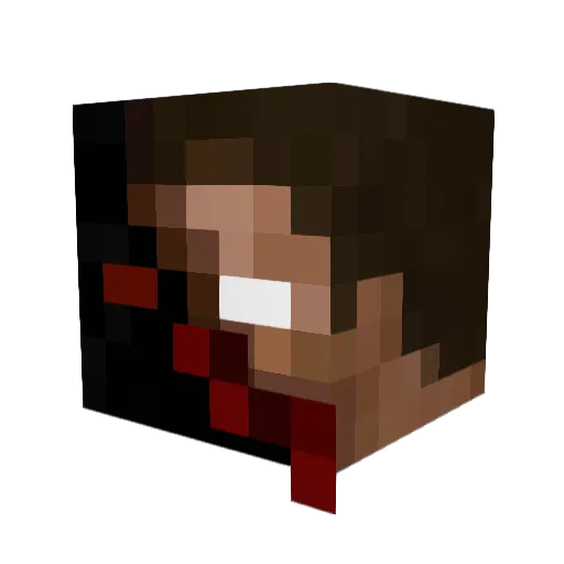 superencoolboy Minecraft avatar head, 3D render