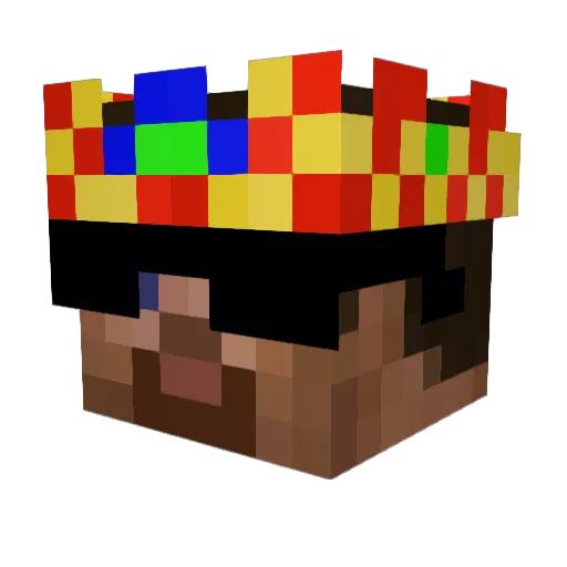 superfos Minecraft avatar head, 3D render
