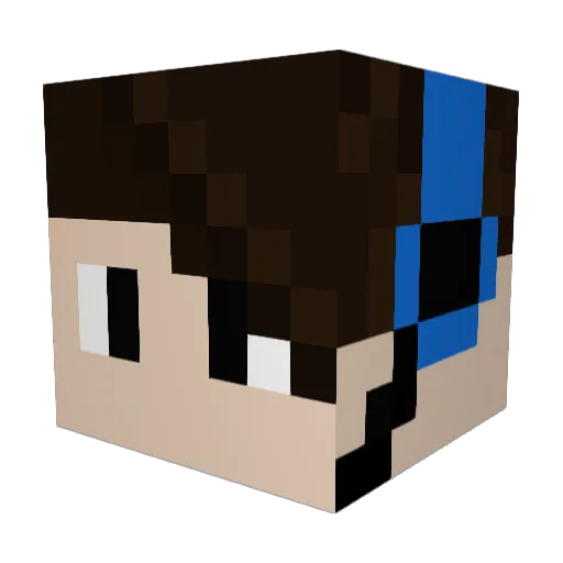 superfuzz28 Minecraft avatar head, 3D render