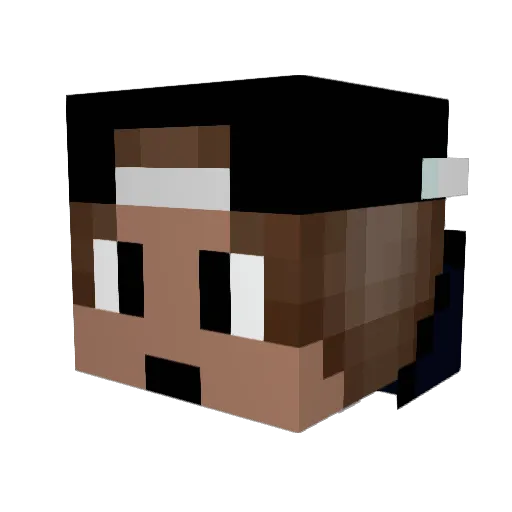 supergabriit Minecraft avatar head, 3D render