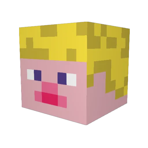 supergamer23452 Minecraft avatar head, 3D render