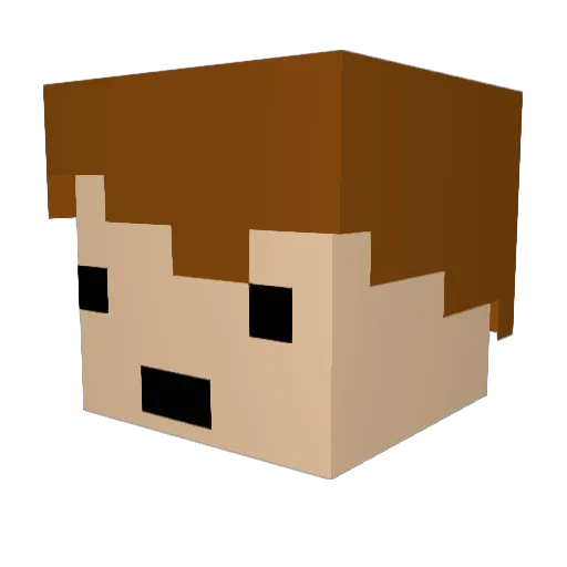 supergarrett4540 Minecraft avatar head, 3D render