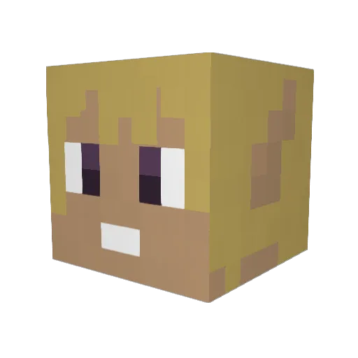 supergeorge769 Minecraft avatar head, 3D render