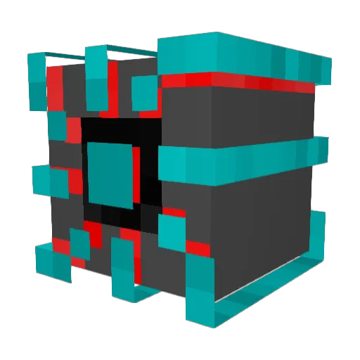 supergo Minecraft avatar head, 3D render