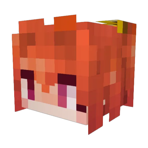 superhhqw Minecraft avatar head, 3D render