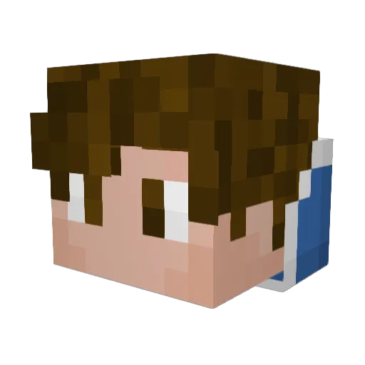 superidol6 Minecraft avatar head, 3D render