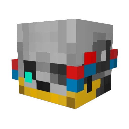 superidoler Minecraft avatar head, 3D render