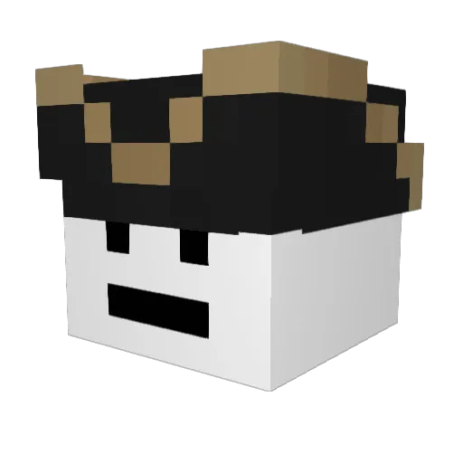 superijs Minecraft avatar head, 3D render