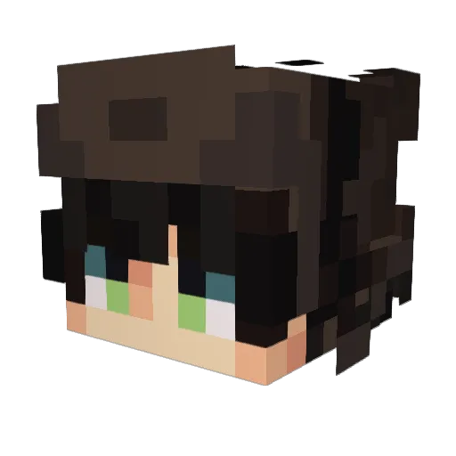 superior_god Minecraft avatar head, 3D render