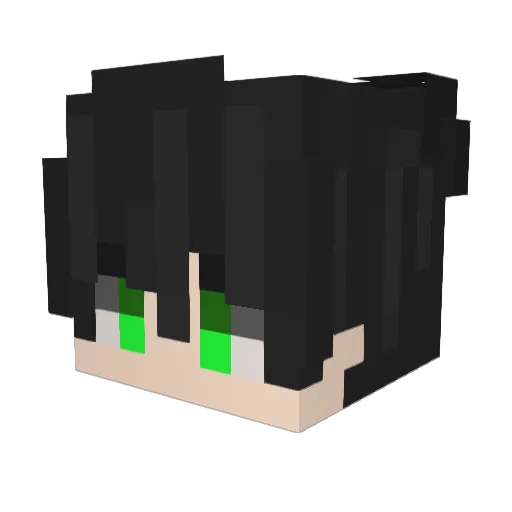 superiorinko Minecraft avatar head, 3D render