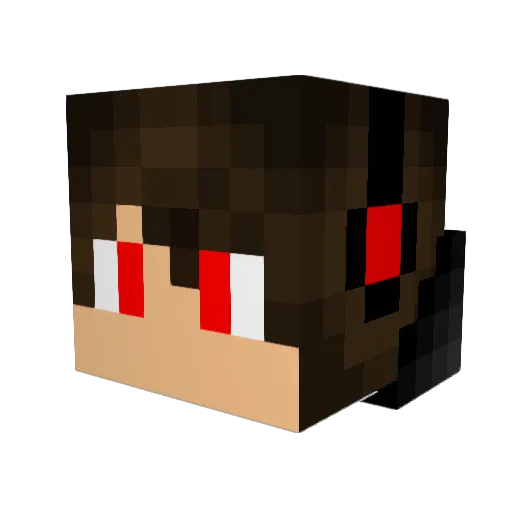 superivo Minecraft avatar head, 3D render